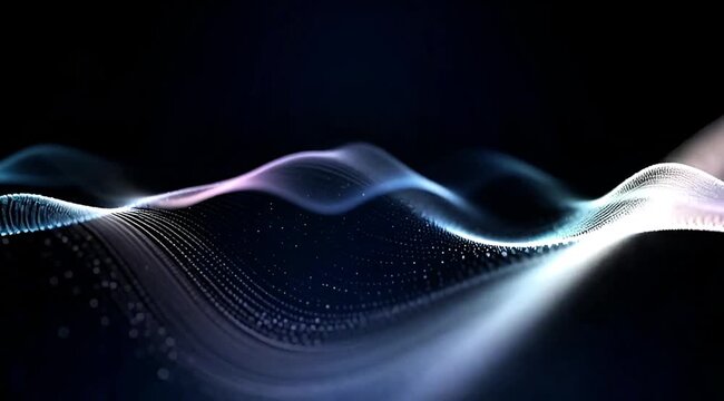 Creative digital projects visualized in a 4K continuous looping wave pattern design