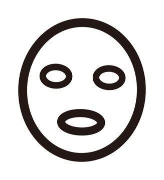 フェイスマスクのシンプルアイコン