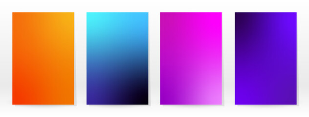 Fototapeta premium Minimal Poster. Pastel Soft. Rainbow Gradient Set. Graphic Color Background. Blurred Mesh Texture. Vector Modern Banner. Abstract Bright Wallpaper. Gradient Technology Cover. Mobile Template Design.