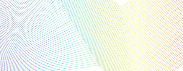 Colorful minimal curved lines abstract technology background