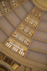 colonial art d&eacute;co (?) hall (central market) in phnom penh in cambodia