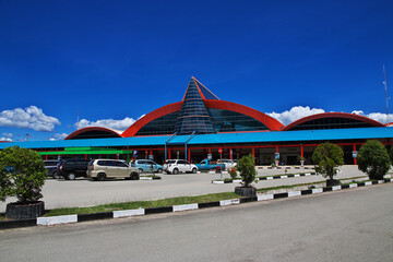Obraz premium Jayapura, Papua / Indonesia - 11 Aug 2016: International Airport of Jayapura, Papua