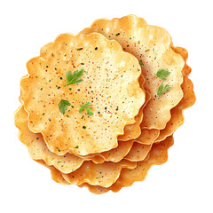 Masala papad, isolated on transparent background