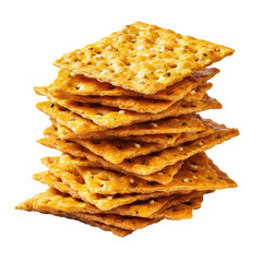 Mathri crisp crackers, isolated on transparent background