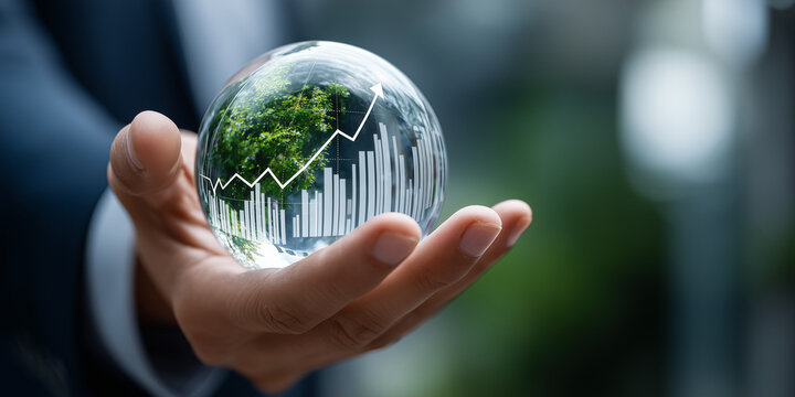 Sustainable esg investing trends global market insights business growth strategies green economy financial analysis