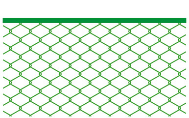 Fototapeta premium 緑のフェンスの背景イラスト