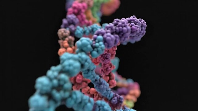 DNA Helix 3D Structure (watson and crick model of dna)