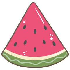 Slice of Watermelon Illustration