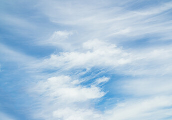 Obraz premium Sky cloud blue nature background paronama web cloudy summer winter season day, light beauty horizon spring brigth gradient calm abstract backdrop air nature view wallpaper landscape environment