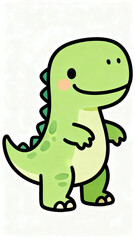 Obraz premium Cute rex in the white background