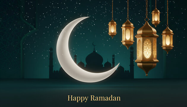 vector illustration of a Ramzan background