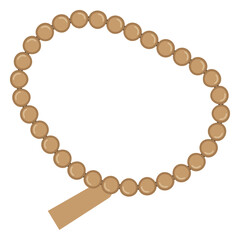 Obraz premium Tasbih Islamic prayer beads Illustration