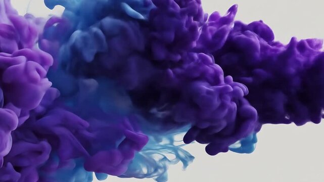 different colored paints are colliding