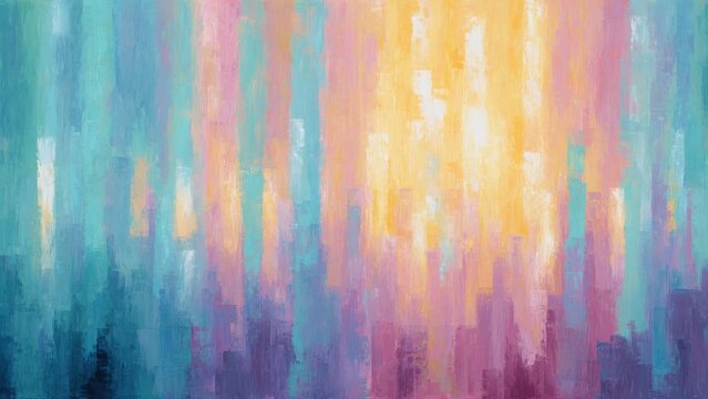抽象パステル配色背景 縦タッチ絵画 アートテクスチャ