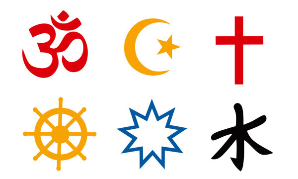 Religion Symbol Collection Graphic Icon Vector Illustration
