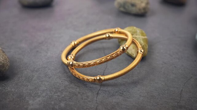 Indian traditional wedding gold Bangles