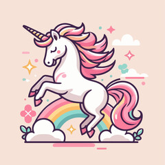 Cute cartoon pony vector illustration