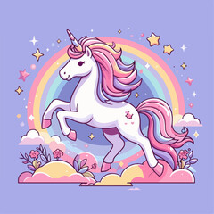 blue horse with red ribbon