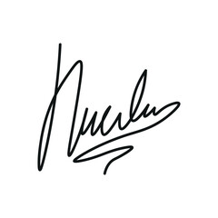 Fototapeta premium Handwritten Signature