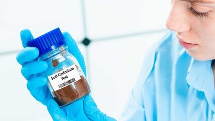 Fototapeta premium Soil Cadmium Test