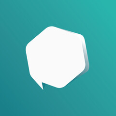 Speech bubble blank frame, text quote box, message