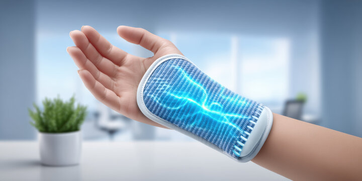 Wrist brace wrist support hand splint injury recovery wearable therapy pain relief medical