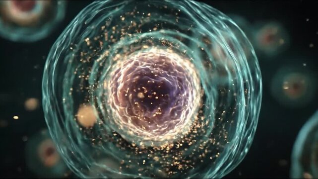 Animal cell and nucleus (regenerating cells, autophagy HD)