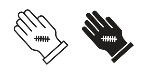 Obraz premium Wound icons for design. Easily editable stroke. Modern flat design.