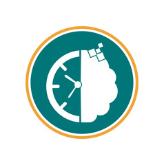 smart time logo design template