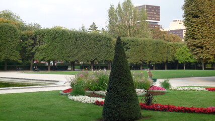 French ladnscape garden, Paris, France