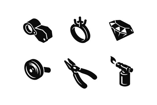 Jewelry Making Tools Icons