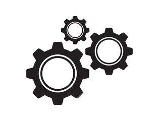 Gears and cogs icon. Gears vector icon. Setting sign. Cogs symbol. Gear wheel mechanism