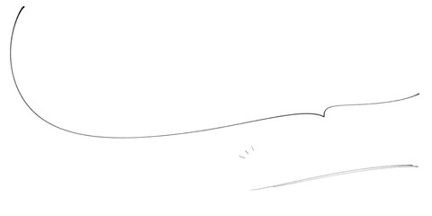 細い鉛筆タッチで書かれた、手書きの大人おしゃれなふきだし