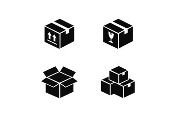 Obraz premium Shipping Box Icons