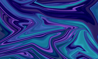 Obraz premium Abstract Purple and Teal Marble Texture Background, Fluid Art Design