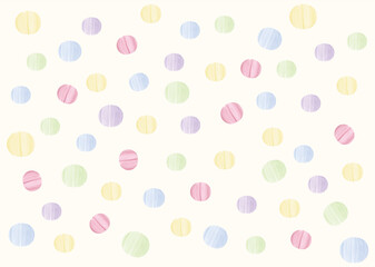 水彩の円がかわいい背景