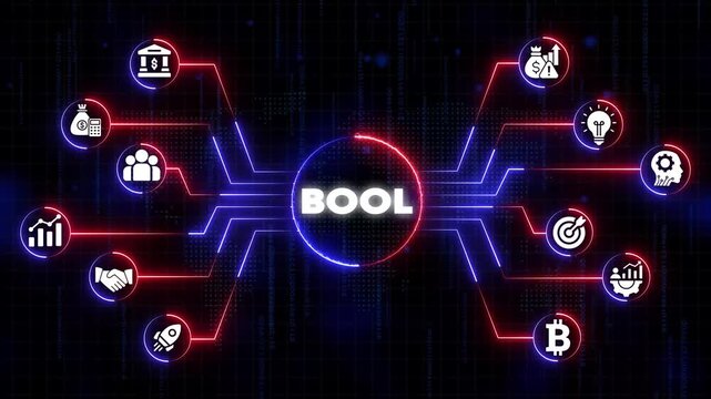 Bool Concept Digital Financial Technology Business Data Analysis