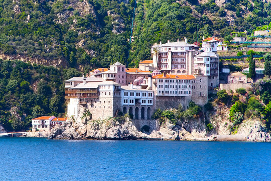 monastery at Mount Athos, Halkidiki , Greece