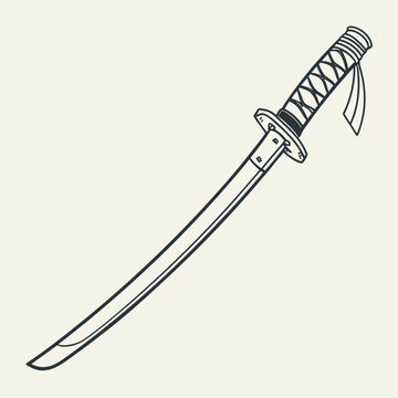 Katana Minimal Illustration