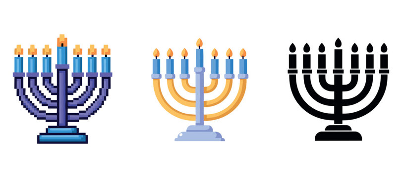 hanukkah menorah clipart