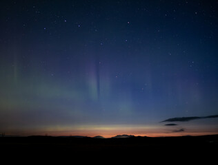 Blue Starry Night Sky Dusk