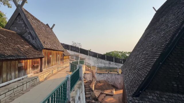 Royal tombs at at Rova Ambohimanga, Madagascar.