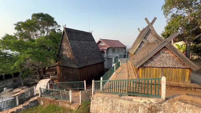 Royal tombs at at Rova Ambohimanga in Madagascar.