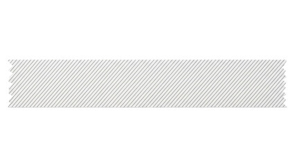 Blank seamless minimal line pattern tape strip mockup, parallel diagonal stripes, horizontal layout, realistic lighting, isolated on white background,
