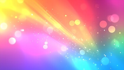 Fototapeta premium Vibrant Colorful Gradient Background with Light Particles