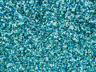 Blue glitter texture closeup. Saturated shiny holographic background for Christmas desktop, holiday...
