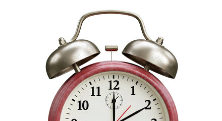 Red Retro Twin Bell Alarm Clock