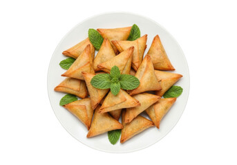 Samosa isolated on transparent background