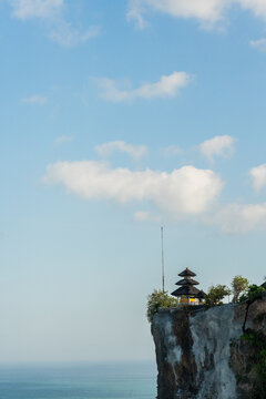Balines temple at the top of a cliff