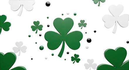 St. Patrick's Day Shamrocks and Spheres